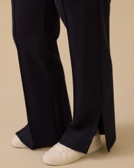 10002521014004 BELİ TAM LASTİKLİ CEPLİ ÖNÜNDEN BOY DİKİŞ PANTOLON