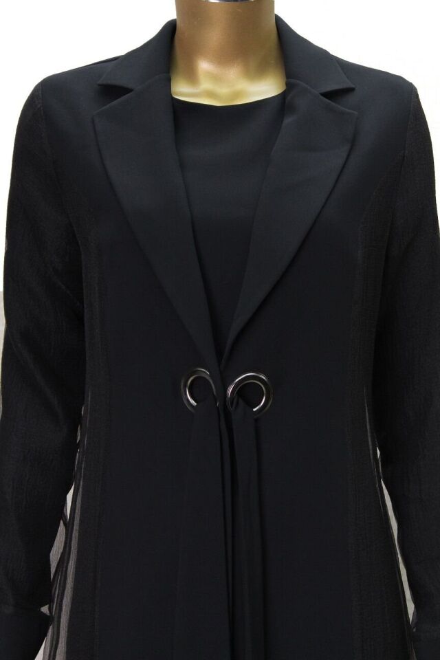 5001 KUŞGÖZÜ BAĞLAMALI ABAYA #24-07# QYS ABAYA