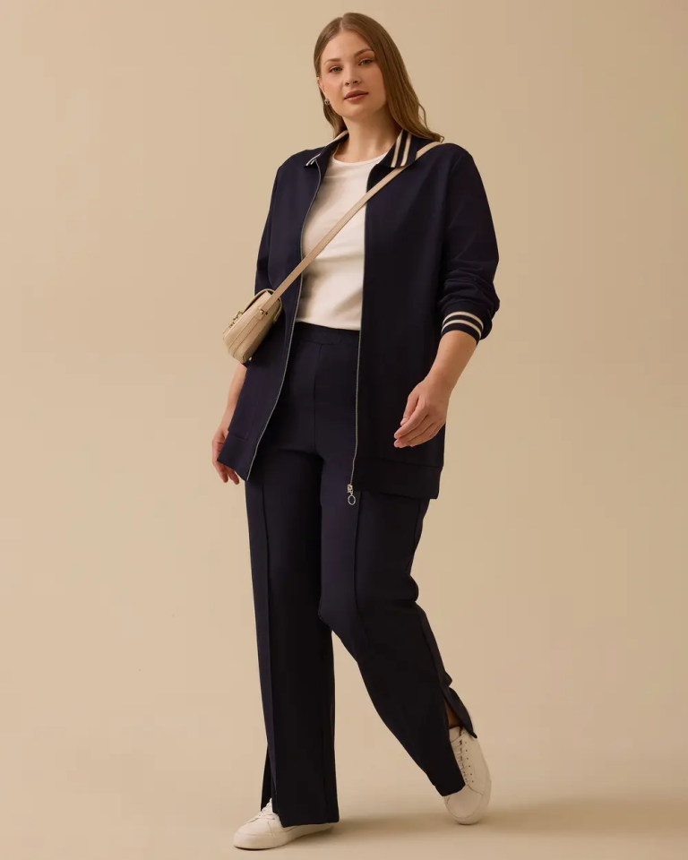 10002521114001 ÖNDEN FERMUARLI KOL UCU LASTİKLİ OYŞO CEKET