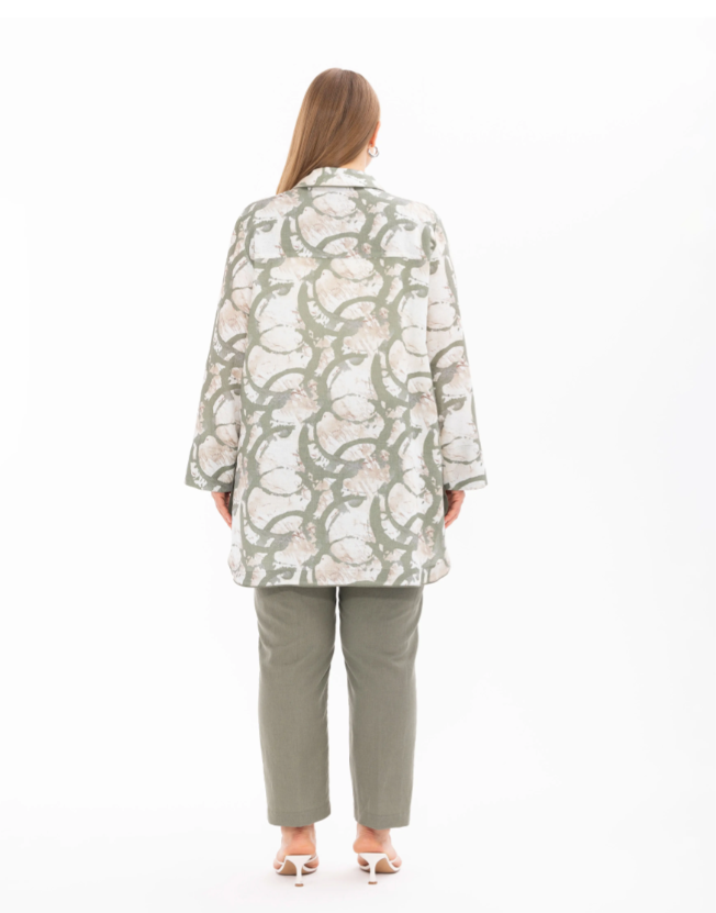 4011 GÜNLÜK KAP ÖNÜ DÜĞMELİ CEP DETAYLI 10002412514011 #24-07#