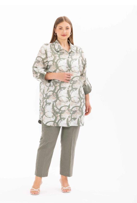 4011 GÜNLÜK KAP ÖNÜ DÜĞMELİ CEP DETAYLI 10002412514011 #24-07#