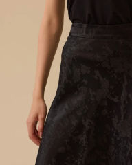 10002521611015 BELİ MANŞETLİ KENDİNDEN DESENLİ ETEK