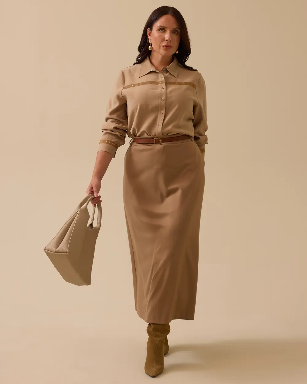 10002521614002 BELİ KEMERLİ CEPLİ KALEM KIŞLIK KALIN ETEK