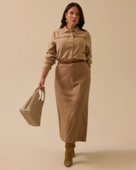 10002521614002 BELİ KEMERLİ CEPLİ KALEM KIŞLIK KALIN ETEK