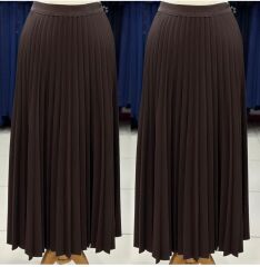 SZ-450 BELİ LASTİKLİ KREP KUMAŞ PİLİSELİ ETEK