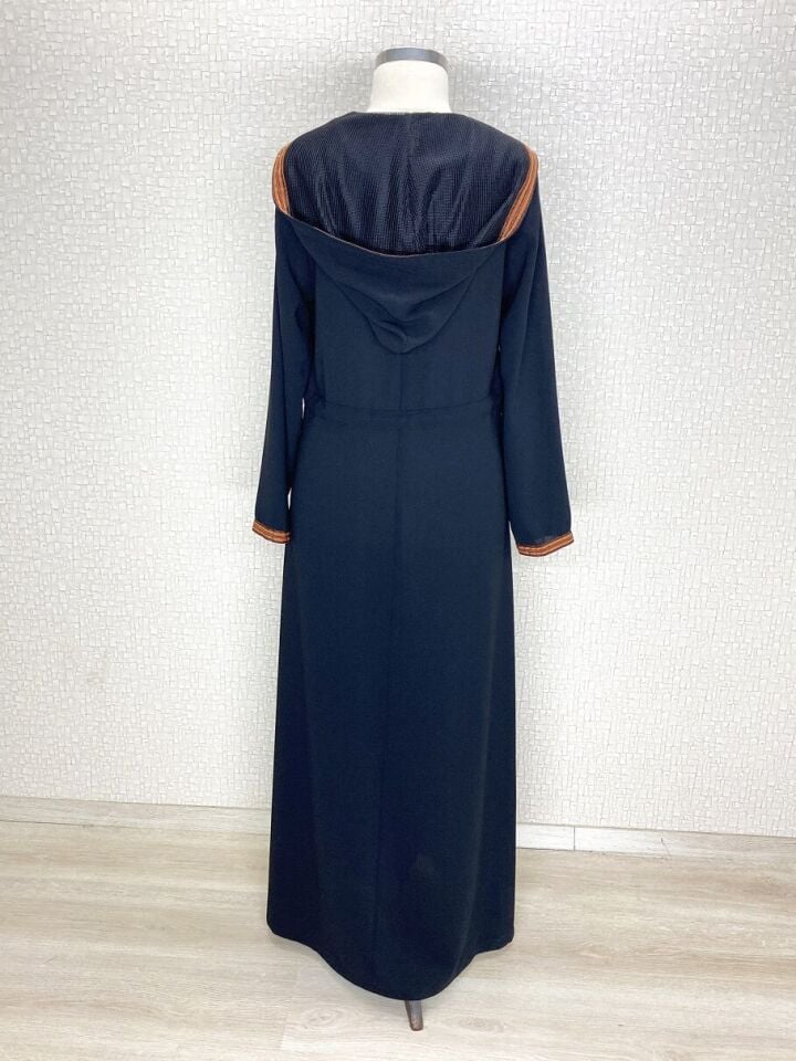 BELİ BAĞLAMALI KAPÜŞONLU KOL UÇLARI RİBANALI FERACE QYS 2029 FERACE #21-04#