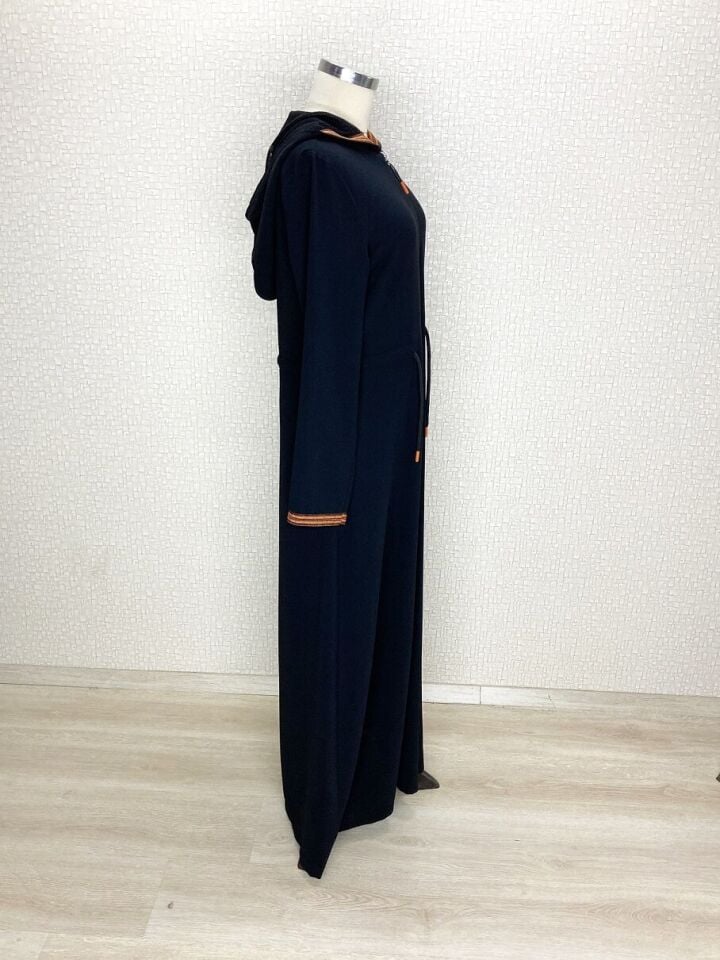 BELİ BAĞLAMALI KAPÜŞONLU KOL UÇLARI RİBANALI FERACE QYS 2029 FERACE #21-04#