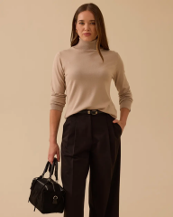 10002521710001 KOL UCU VE ETEK UCU LASTİKLİ TAM BALIKÇI TRİKO BLUZ