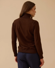 10002521710001 KOL UCU VE ETEK UCU LASTİKLİ TAM BALIKÇI TRİKO BLUZ