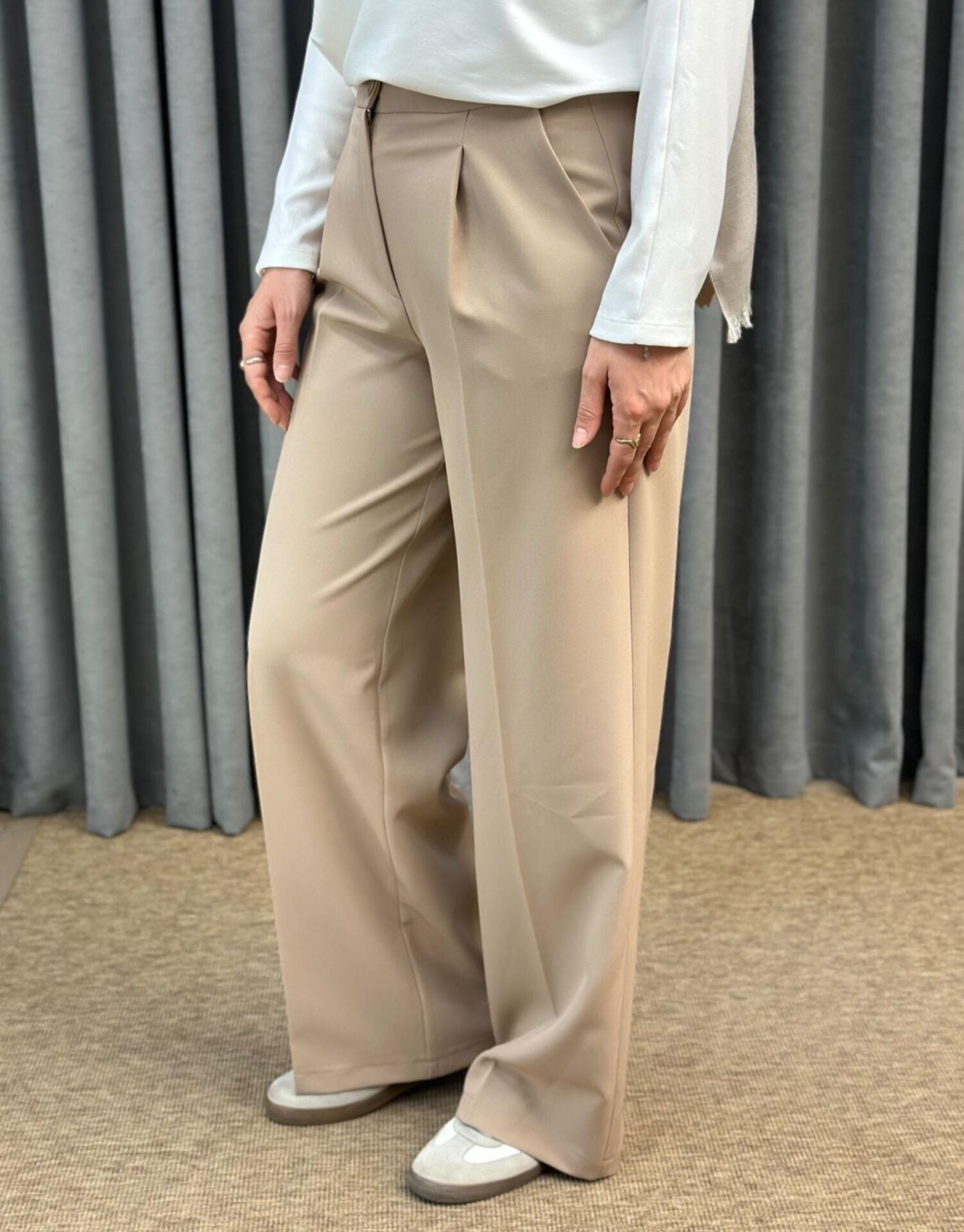 SZ-5578 PALAZZO GENİŞ PAÇA PANTOLON #12-25#