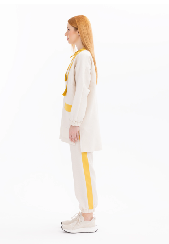 1002 AKSESUASRLI SWEATSHİRT 11242101501002 QYS AKSESUARLI SWEATSHİR #24-07#