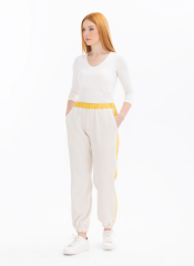 1011 BLEK LASTİKLİ CEPLİ GÜNLÜK PANTLON QYS GÜNLÜK PANTLON #24-07#11242107001011