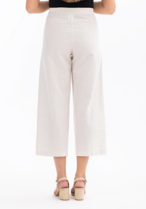 1005 GÜNLÜK PANTOLON BELİ LASTİKLİ DÜĞMELİ GÜNLÜK PANTOLON 10002411011005 QYS GÜNLÜK PANTOLON #24-07#