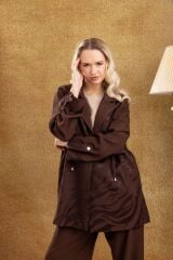 3054 JAKAR KUMAŞ BELİ LASTİKLİ  OSSO CEKETLİ TAKIM #26#