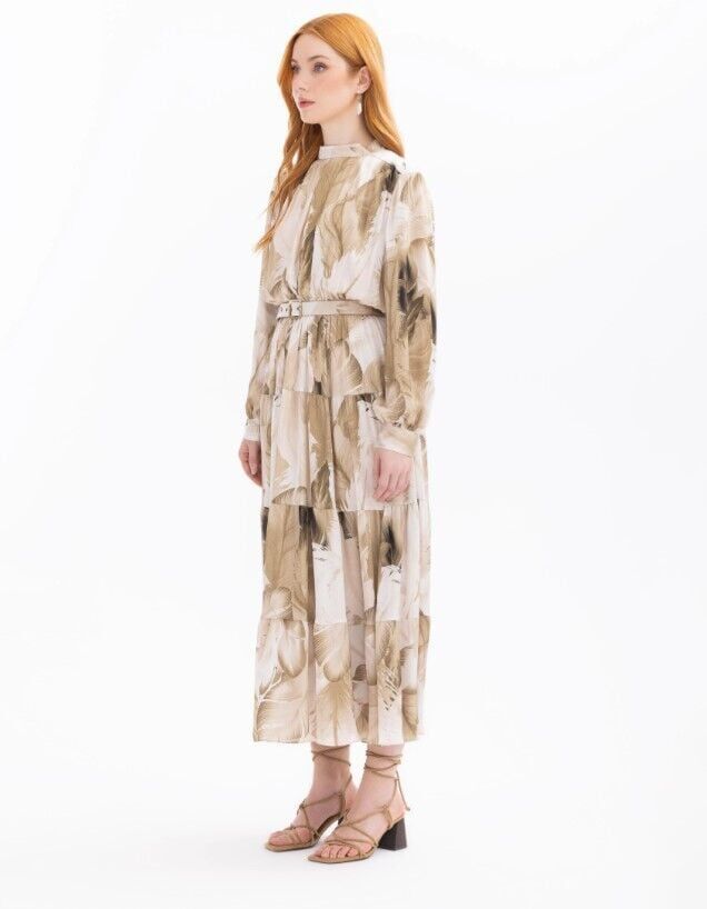 1014GÜNLÜK ELBİSE 11242104001014 QYS ELBİSE #24-033