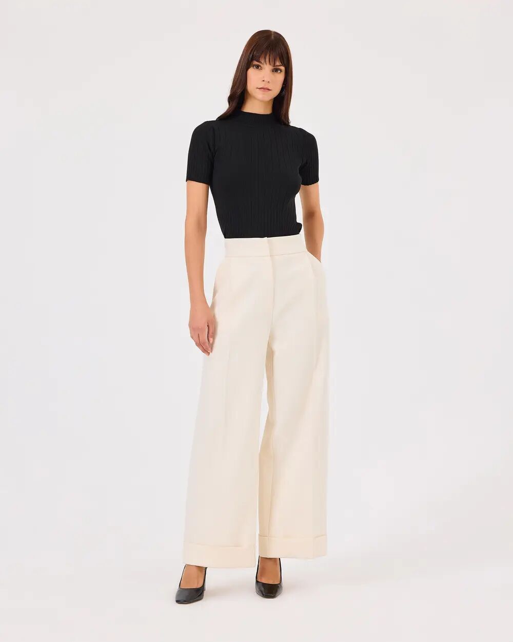 1026 ÖNDEN FERMUARLI CEPLİ GÜNLÜK PANTOLON QKS