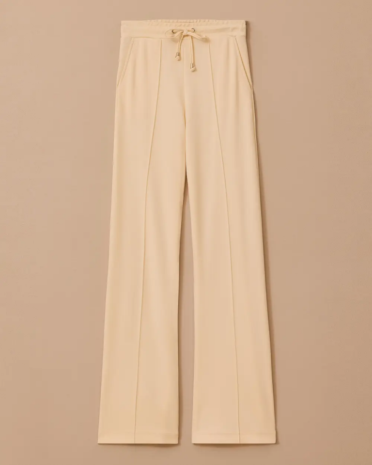 10002421011017 BELİ TAM LASTİKLİ CEPLİ YÜKSEK BEL ÖNÜ ŞERİTLİ PANTOLON