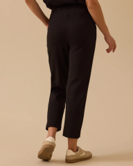 10002521011008 BELİ TAM LASTİKLİ ÖNÜ ŞERİTLİ OYŞO PANTOLON