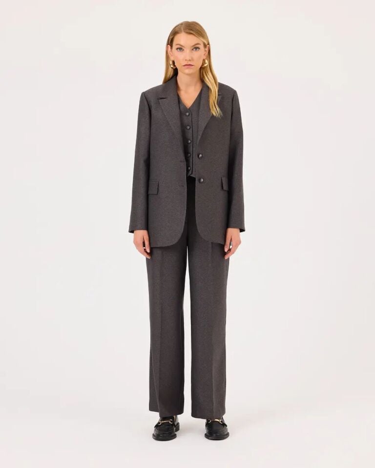 10008 ÖNDEN DÜĞMELİ CEPLİ GÜNLÜK PANTOLON QKS