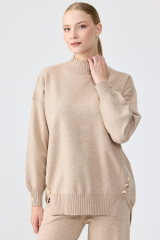 22003 YANLARI DÜĞMELİ TRİKO İKİLİ TAKIM