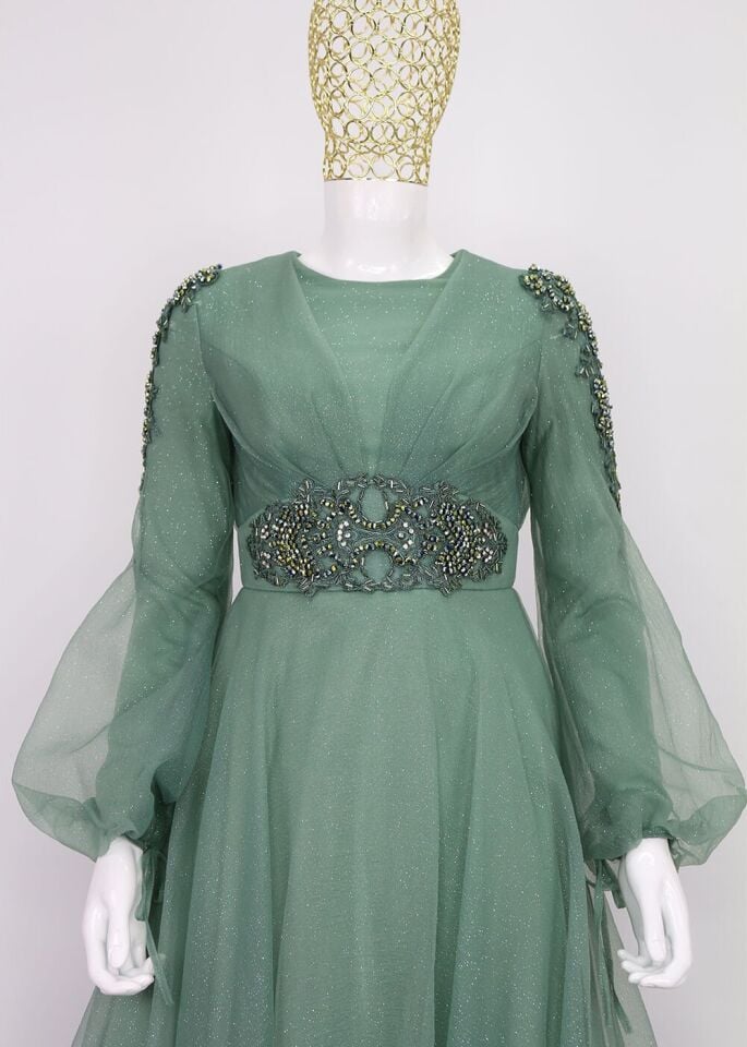 QKS ABİYE ELBİSE 9320 #22-04#