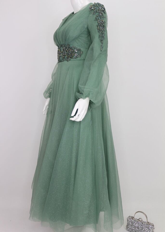 QKS ABİYE ELBİSE 9320 #22-04#