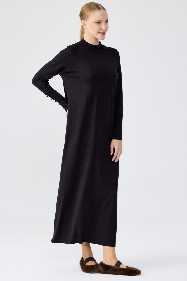 21597 YARIM BALIKÇI TRİKO ELBİSE