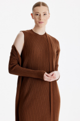 21598 HIRKA KOMBİNLİ TRİKO ELBİSE