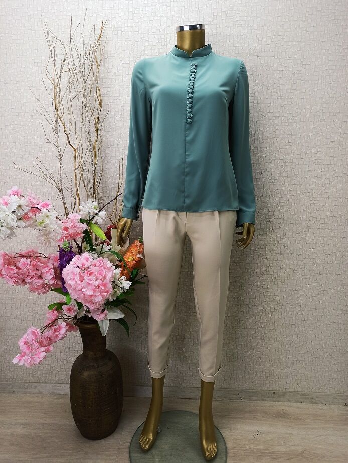 QYS 1010 ÖNÜ DÜĞMELİ  GÖMLEK #22-05#