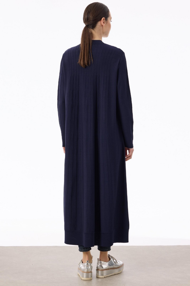 21842 NERVÜR DETAYLI MAX BOY TRİKO RAYON HIRKA