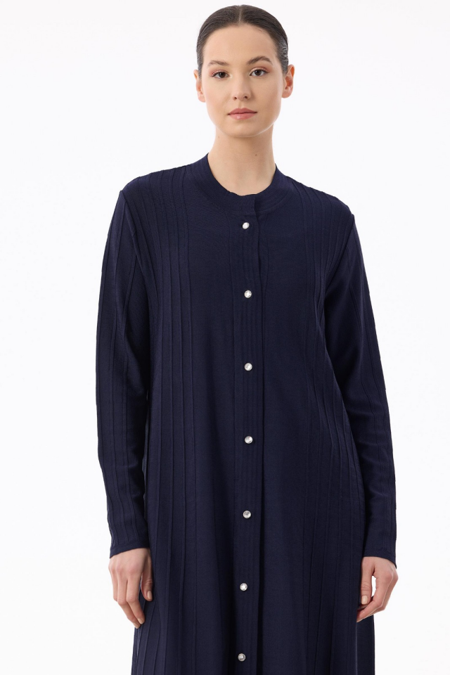 21842 NERVÜR DETAYLI MAX BOY TRİKO RAYON HIRKA