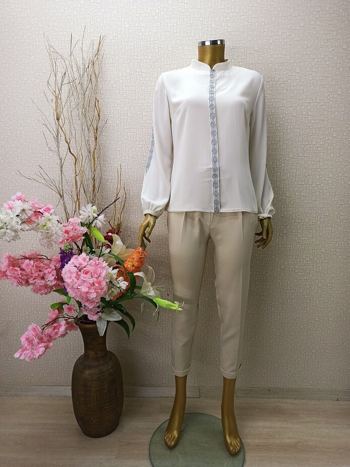 QYS 1038 SİMLİ BASKILI GÖMLEK #22-05#