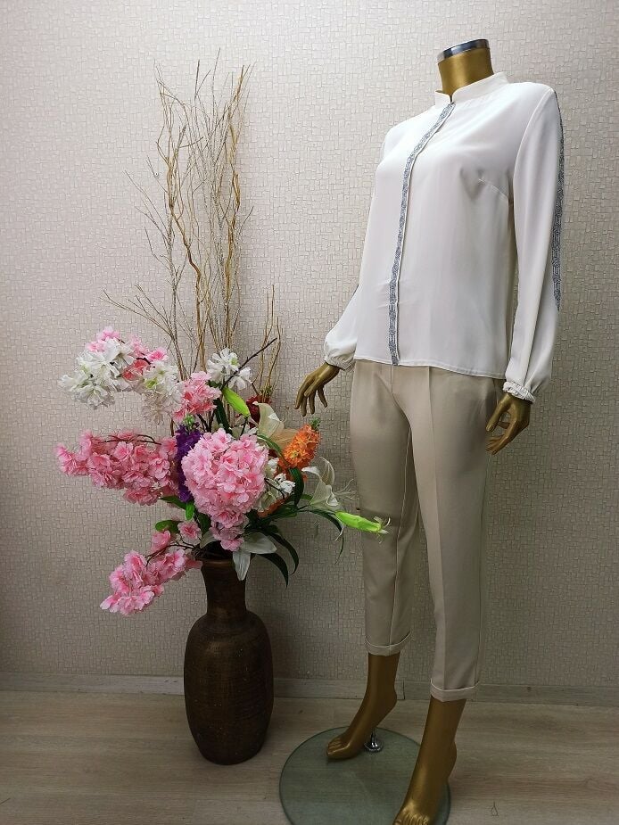 QYS 1038 SİMLİ BASKILI GÖMLEK #22-05#