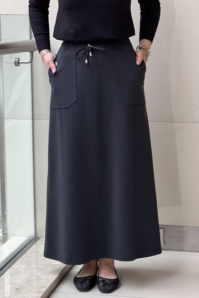 SZ-5472 ELENNA CEP.DÜĞ. ÇAN ETEK #12-25# 48 - SİYAH