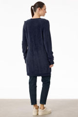 21586 REGLAN KOLLU DÜĞME DETAYLI MİNK TUNİK