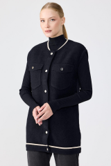 22019 CEP DETAYLI TRİKO YELEK