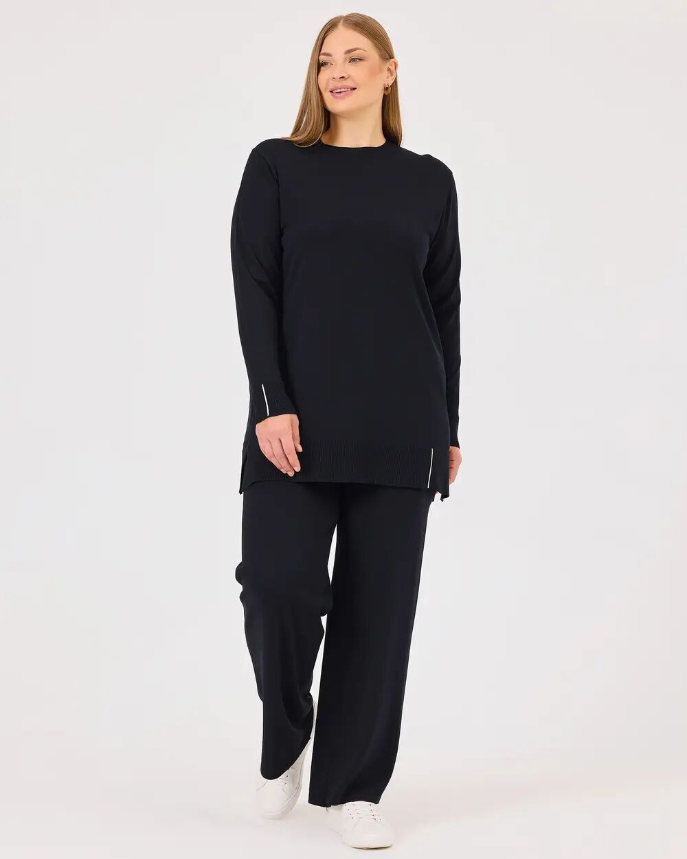 4002 BELİ LASTİKLİ BÜYÜK BEDEN TRİKO PANTOLON QKS