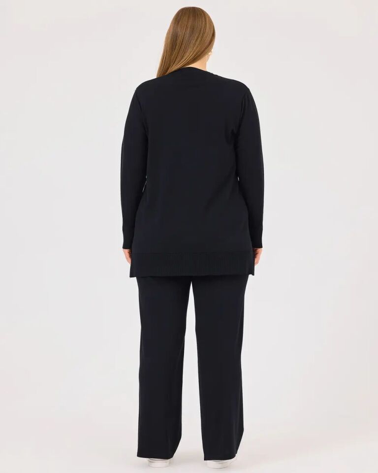 4002 BELİ LASTİKLİ BÜYÜK BEDEN TRİKO PANTOLON QKS