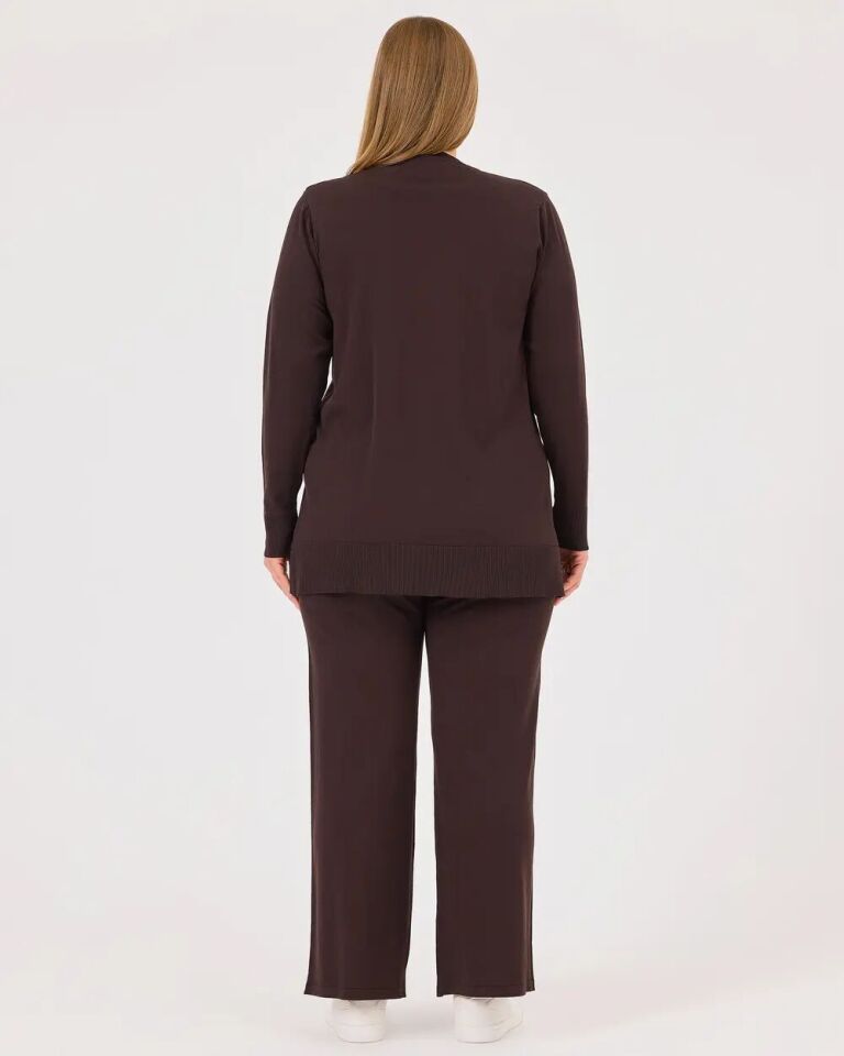 4002 BELİ LASTİKLİ BÜYÜK BEDEN TRİKO PANTOLON QKS