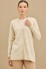 21853 SİMLİ ÖNDEN DÜĞMELİ HIRKA