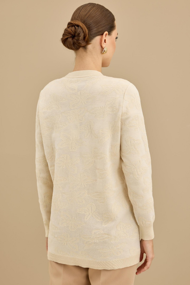 21853 SİMLİ ÖNDEN DÜĞMELİ HIRKA