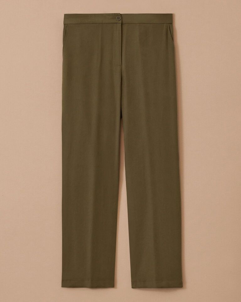 4004 BELİ LASTİKLİ CEPLİ GÜNLÜK PANTOLON #03-25# 46 - haki