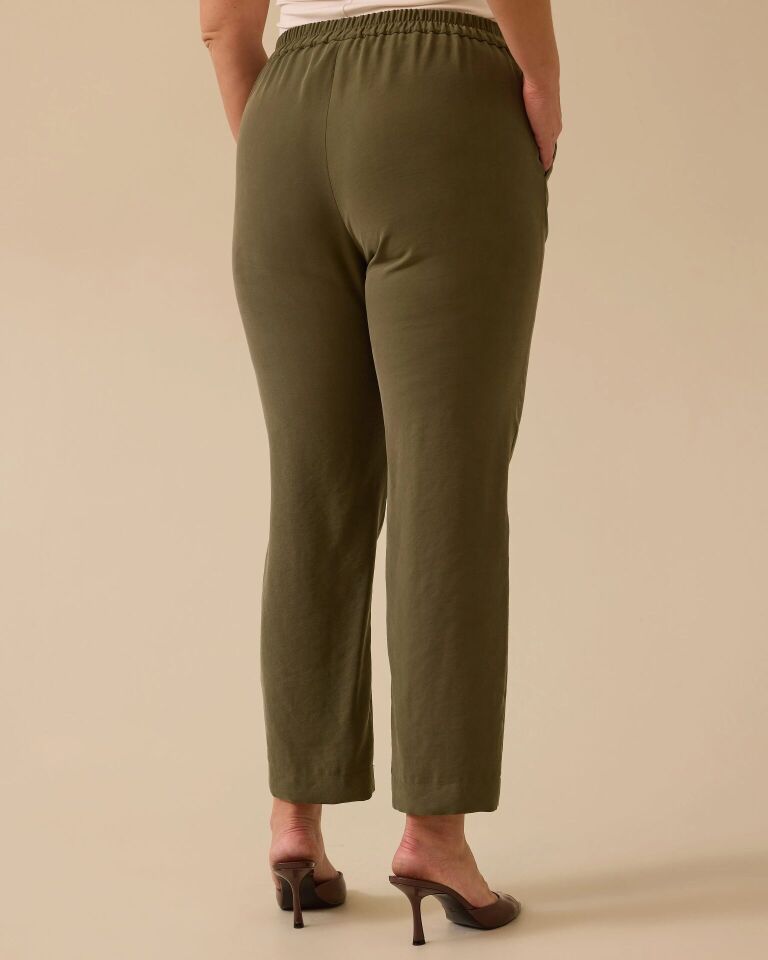 4004 BELİ LASTİKLİ CEPLİ GÜNLÜK PANTOLON #03-25# 48 - haki