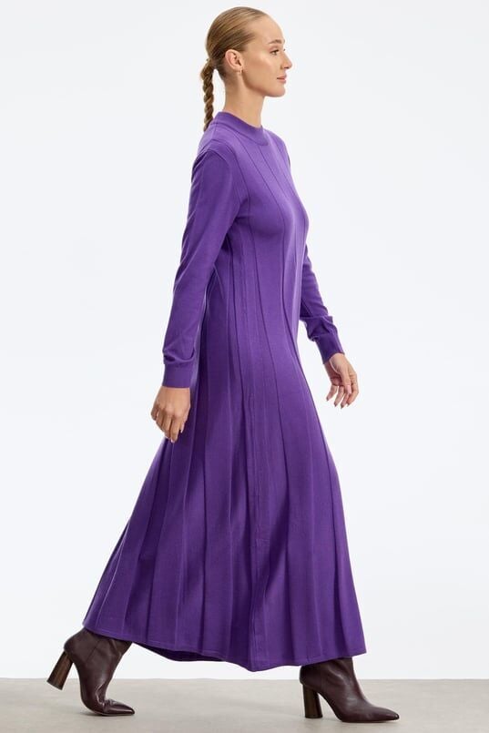 21605.1 KALIN PİLİSELİ TRİKO ELBİSE QKS