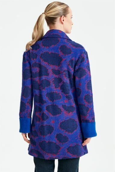 1539.01 KRUVAZE ÖNÜ DÜĞMELİ DESENLİ HIRKA QKS