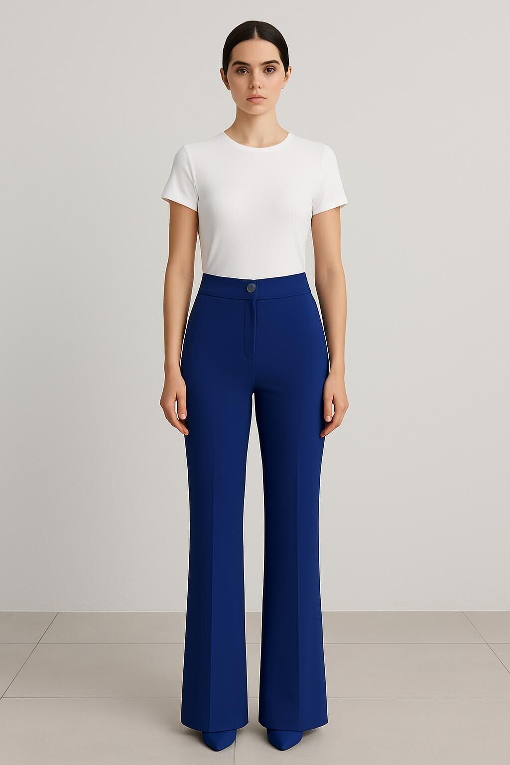 5199 BELİ DÜĞMELİ FERMUARLI KLASİK İSPANYOL PAÇA PANTOLON #01-25#