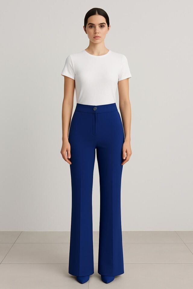 5199 BELİ DÜĞMELİ FERMUARLI KLASİK İSPANYOL PAÇA PANTOLON #01-25#