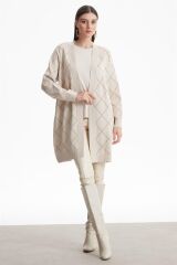 21299.1 BAKLAVA DESENLİ SİMLİ HIRKA QKS