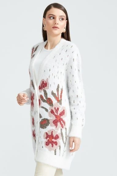 7084.01 ÇİÇEK DESENLİ HIRKA QKS