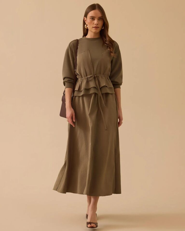 1003 ÇİFT KUMAŞLI BAĞCIKLI SWEAT #26#